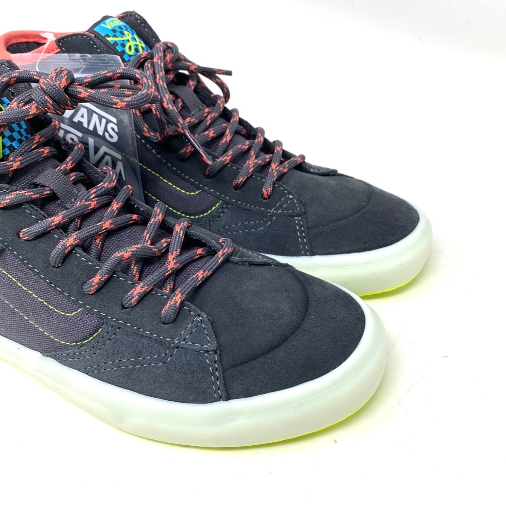 VANS The Lizzie Shoe Canvas Suede Sneakers Gray Multi Women's Skate VN0A4BX1BGG - Picture 4 of 11